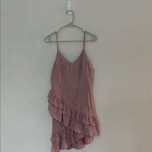 FRANCO Polka  Dot Ruffle Dress